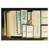 Stamp Mounts in strip packs, mix of sizes, some op