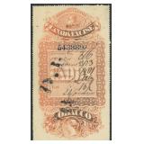 Canada Tobacco Stamp Used with 1873 manuscript can