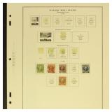US Possessions Stamps on pages - Danish West Indie