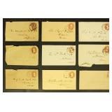 US Stamps 1850s-1860s Covers 30+ mostly with 3 cen