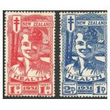 New Zealand Stamps #B3-B4 Mint Hinged CV $200