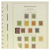 Allied Zone 1945-1948 Stamps collection on pages,