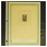 Saar Stamps #199TC Reconstruction of 20 Franc Blac