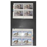 US Stamps Duck Stamp Mint NH Plate Block Group of