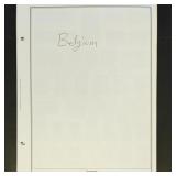 Belgium Stamps collection on Harris album pages, U