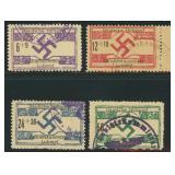 Luboml Ukraine Occupation Stamps Mi:21-24  CV ï¿½600