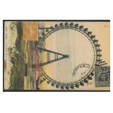 Postcard Paris Ferris Wheel to Chile with French a