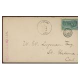 US Stamps #238 Used on Registered Cover to Califor