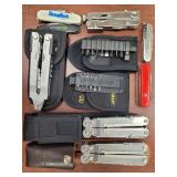 Knives & Multitools Used Lot of Leatherman, Swiss