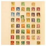 Switzerland Stamps collection on quadrille album p