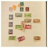 Lebanon Stamps collection on quadrille album pages