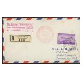 Liechtenstein Stamps #C16 Used on cover to Chicago