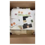 Worldwide Stamps in large flat rate box, variety o