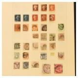 Great Britain Stamps collection on quadrille album