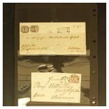 Germany Stamp Covers 1870s group on pages, include