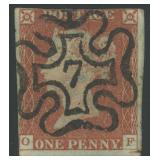 Great Britain Stamp #3 Used with SON 