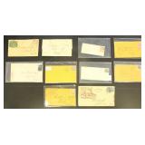 US Stamps 1850s-1890s Postal History group, includ