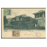 German Office in China Stamps on 2 Postcards, one