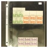 US Stamps #740-749 Plate Blocks Mint NH CV $100