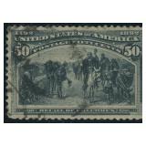 US Stamps #240 Used 50 Cent Columbian CV $200