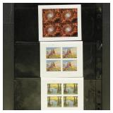 US Stamps High Denomination Minipanes of 4 includi