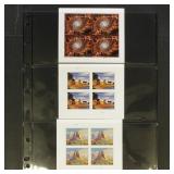 US Stamps High Denomination Minipanes of 4 includi