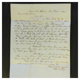 US 1849 Slave purchase related stampless folded le