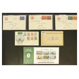 Lundy Stamps Small Group of Covers & Souvenir Shee