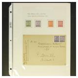 West Saxony Stamps & Covers on pages, some with de