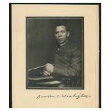 Booker T. Washington Signed Photo, roughly 5