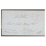 Cuba Folded Letter from Cardenas to Portland, ME w