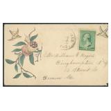 US Postal History Fancy Colored cover with birds a
