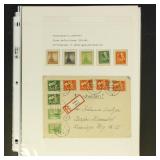 Thuringia & Mecklenburg Stamps & Covers on pages,