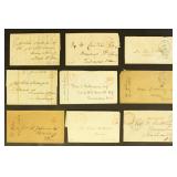 13 US Stampless Covers 1800s-1850s all Richmond