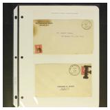 US Postal History Transfer Clerk Covers, 2 covers
