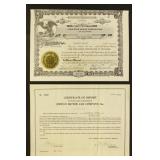 US Documents 1800s-1950s mix incl some early 1800s