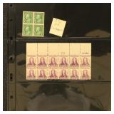 US Stamps 1920s-1940s Mint Plate Blocks mostly Nev