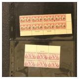 US Stamps 1920s-1930s Mint Plate Blocks on Vario p