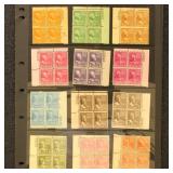 US Stamps Prexies Mint Plate Blocks mostly Never H