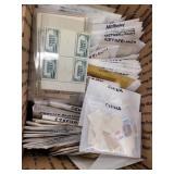 Worldwide Stamps, 1000+ sorted by country in glass