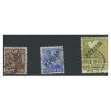 Berlin Stamps #9N6, 13, & 17 Used CV $244