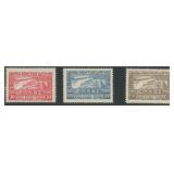 Greece Stamps #C5-C7 Mint Hinged Early Zeppelin Ai