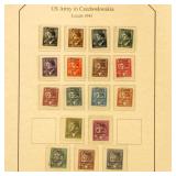 Czechoslovakia Stamps 1945 US Army Liberation Over
