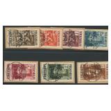 Saar Stamps #B30-B36 Used on Pieces CV $655