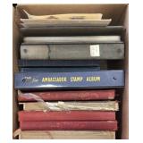 Worldwide Stamps in remainder albums and stockbook