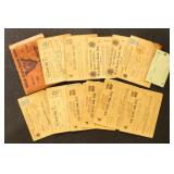 US Revenue & Back of Book Stamps plus War Ration b