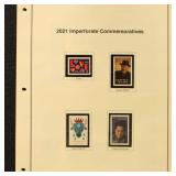 US Imperf Stamps 2021  Mint NH collection on Herit