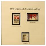 US Imperf Stamps 2013 Mint NH collection on Herita