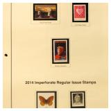 US Imperf Stamps 2014  Mint NH collection on Herit