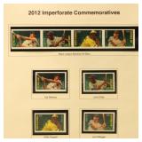 US Imperf Stamps 2012 Mint NH collection on Herita